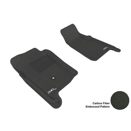 3D Maxpider FORD RANGER 1998-2011 REGULARCAB/ SUPERCAB KAGU BLACK R1 ONLY Floor Mat L1FR02611509